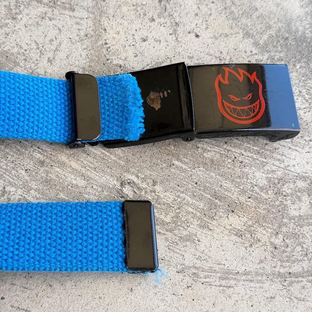 Vintage Spitfire Bighead Web skater Belt Blue One Size - Picture 5 of 8